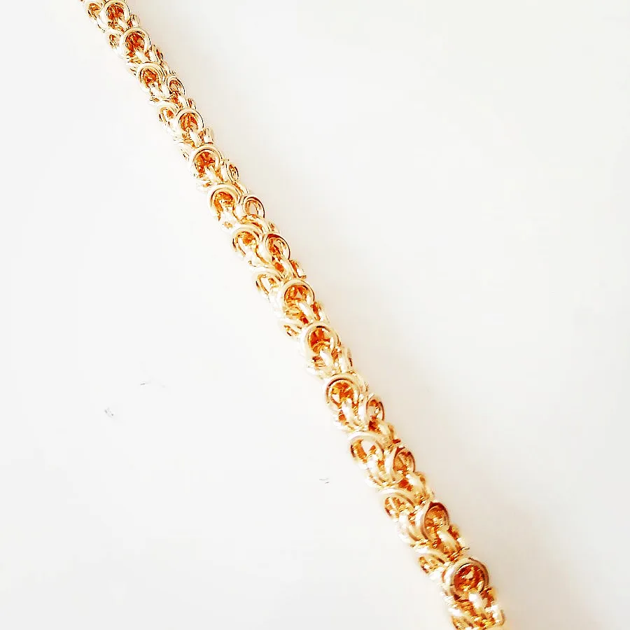 Новые ювелирные изделия цвета розового золота звенья цепи длиной 21 см из меди и