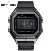 north edge military sport smart watch men 50m waterproof outdoor metal smartwatch for men compass world time stopwatch countdown
