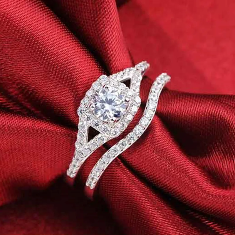 Moonso пара роскошные оригинальные кольца из стерлингового серебра 925 для женщин