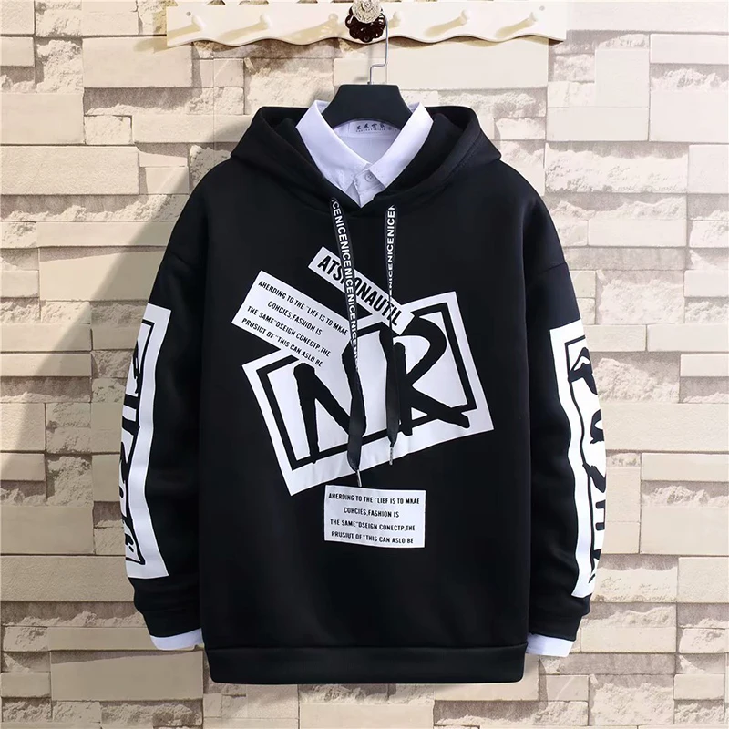 

Hooded men's 2020 spring and autumn men's sports sweatshirt jacket thin bottoming shirt men's pullover