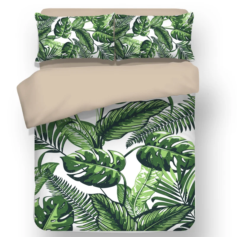 

Flower Duvet Cover Set Pink Green Cherry Blossoms Pattern with Japanese Spring Themed Artful Print twin queen king Bedding Set