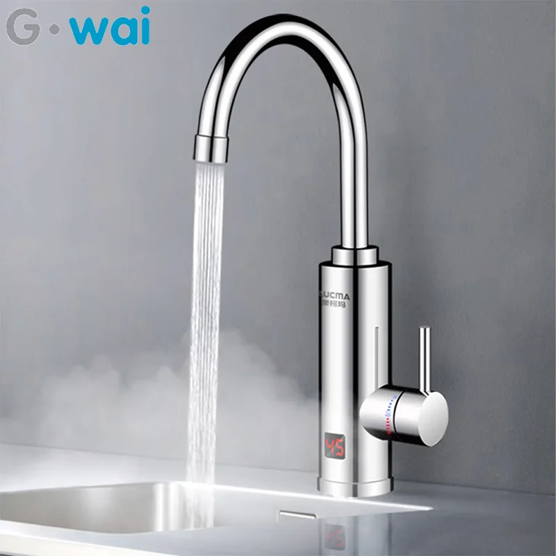G30 3000W Instant Electric Faucet Tankless 3 Seconds Speed Heat 360° Adjustment Direction Water Heater Hot And Cold For Kitchen