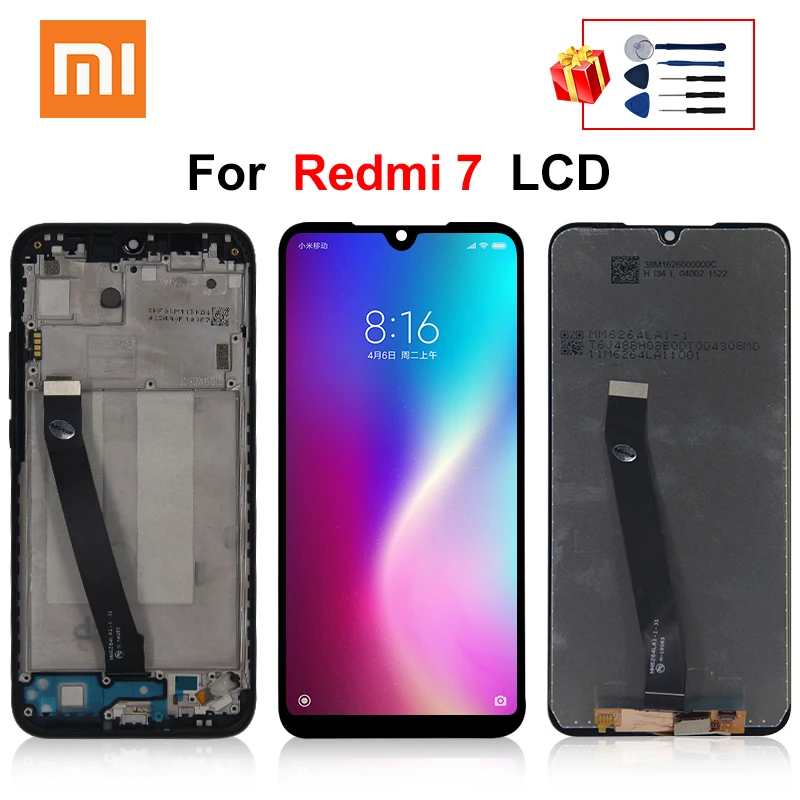 6 26 &quotдля Xiaomi дисплей Redmi 7 ЖК экран сенсорный дигитайзер Запасные части для