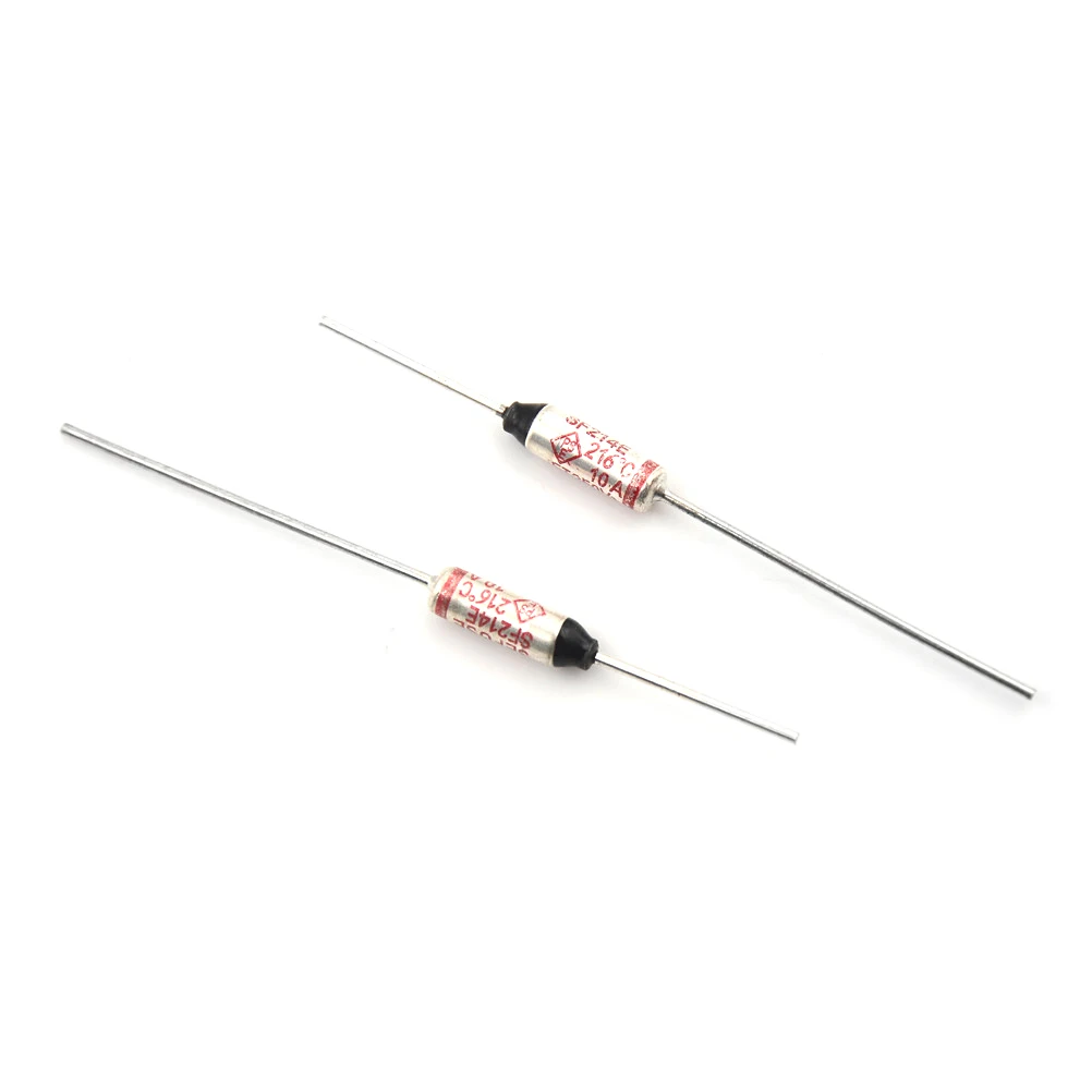 

5/10/15Pcs SF214E SEFUSE Cutoffs for Thermal Fuse 216 C 216 Degree 10A 250V Celsius Circuit Cut Off Thermal Fuse Thermal Cutoffs