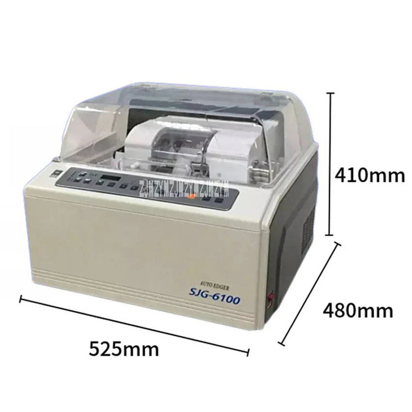 

SJG-6100 Glasses Edging Machine Lens Processing Equipment Automatic Eyeglass Lens Edging Machine 110V/220V 400VA 16.7m/s 18-80mm