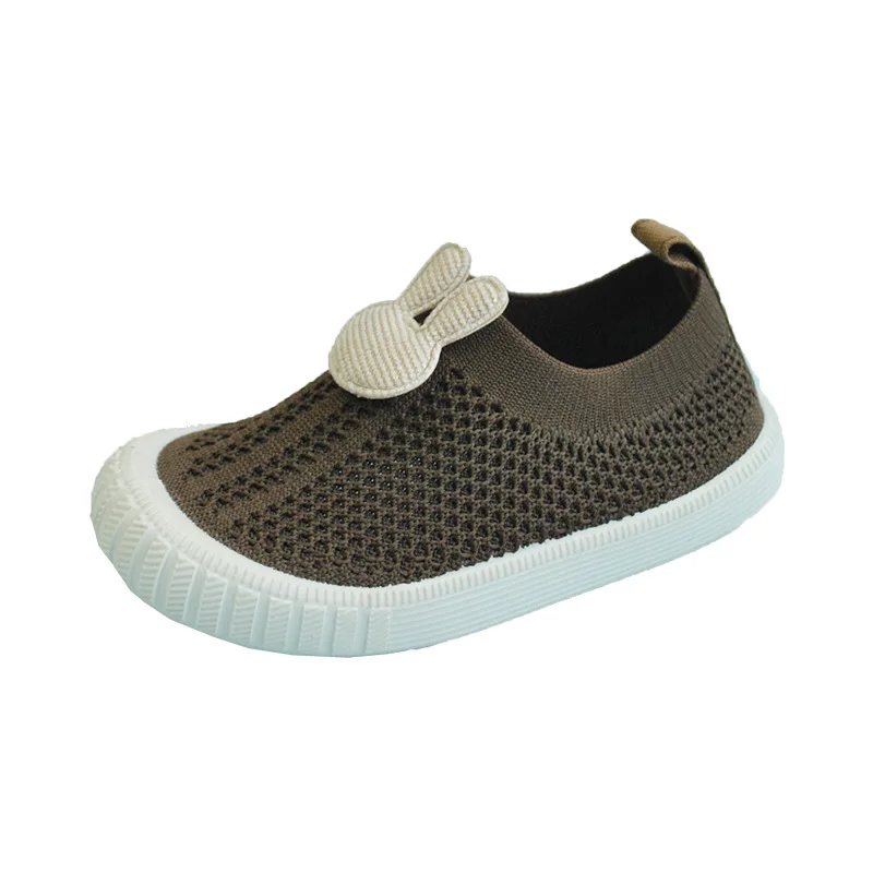 

Детская обувь, кроссовки для девочек, летняя, осенняя, мультяшная вязаная обувь для маленьких девочек, дышащая сетчатая обувь для младенцев,...