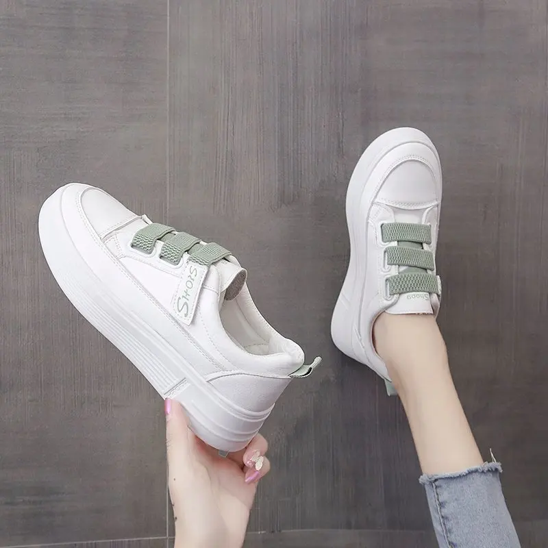 

Women's Shoes Ladies Sneakers 2020 Fashion White Shoes Flat Sports Low Heel Shoes Shallow Rubber Sole Ladies Sneakers 2020 N1-40