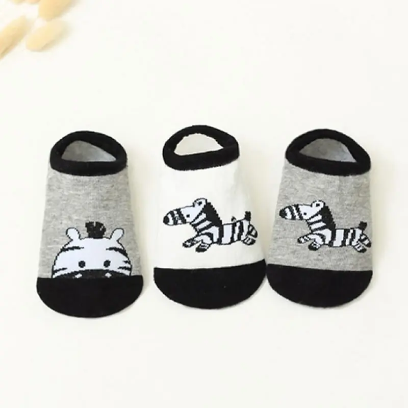 Детские носки 5 пар короткие с принтом в виде зебры трусики для маленьких девочек