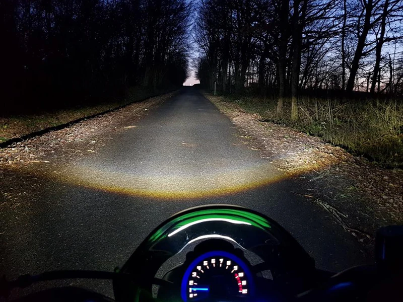 

Black Motorcycle Led Headlight For Kawasaki Vulcan S 650/ En650 2015-2019