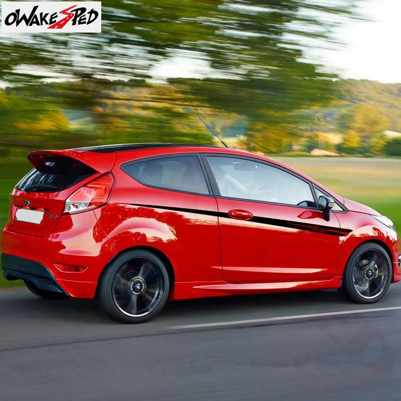 1 комплект наклеек для кузова автомобиля боковые декоративные наклейки Ford Fiesta ST RS