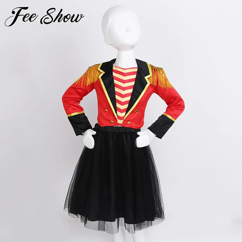 Детский костюм цирка для девочек ролевых игр на Хэллоуин детские модные вечерние