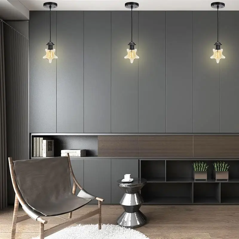 Ретро-люстра E27 подвесной светильник винтажный потолочный лампа в виде Розы для