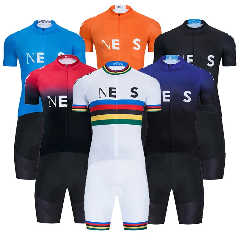 

Новинка 2022 г., летняя французская велосипедная Джерси i2022, комплект одежды для горного велосипеда 9D, велосипедная одежда, мужская короткая в...
