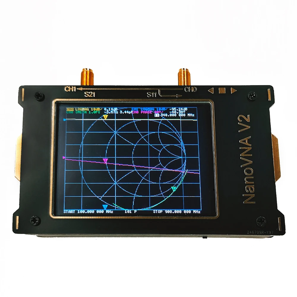Сетевой анализатор 3G векторный 50 кГц ~ Гц S A 2 NanoVNA V2 антенный коротких волн HF VHF UHF