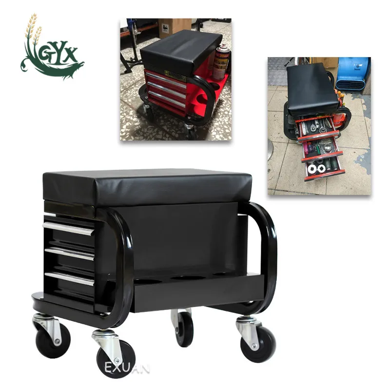 Car Repair Stool Work stool / Auto Repair Car Maintenance Tools / Multi-Function Car Repair Car Seat / Tool Box