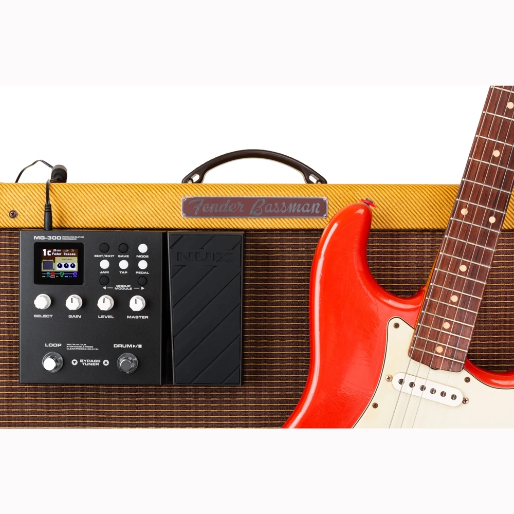 Педальный усилитель NUX MG-300 для гитары Гитарный процессор барабанов 60s 24-битная