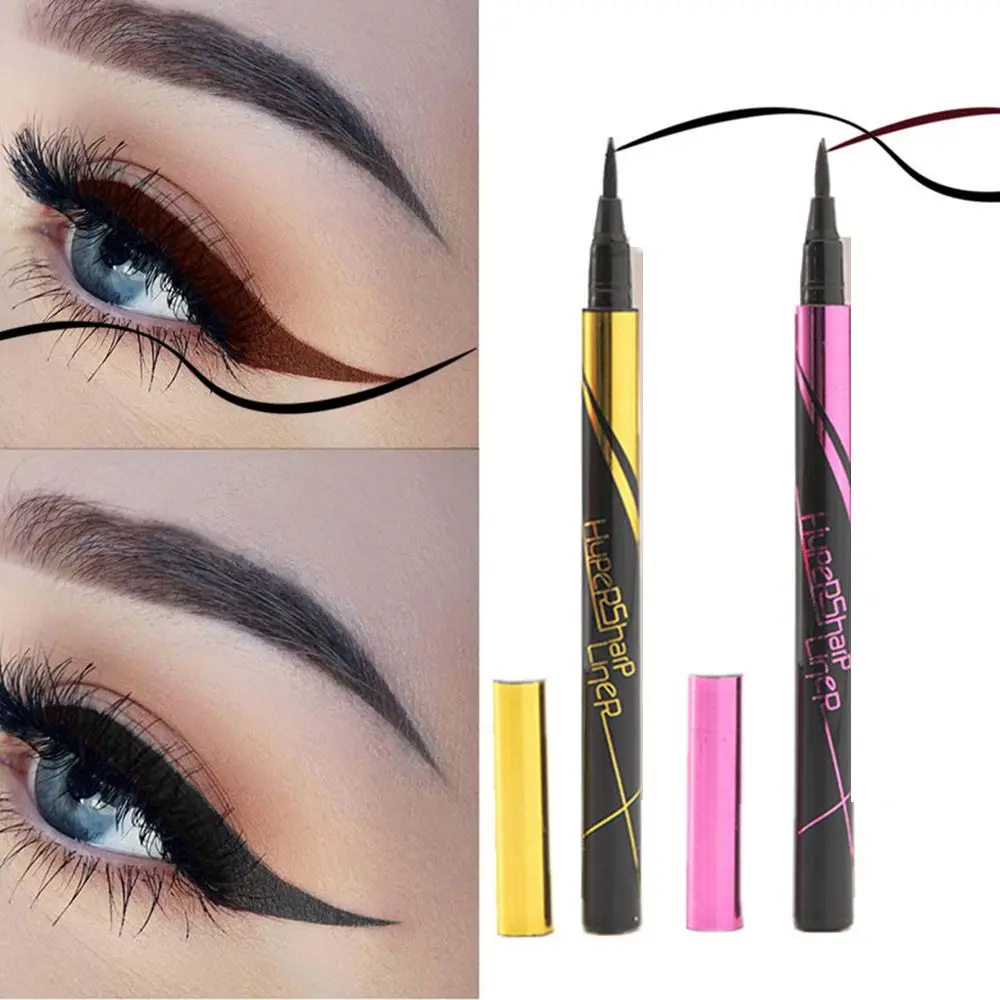 

Fast Dry Longlasting Eye Makeup Cosmetic Tools Black&Brown Pigment Eye Liner Pen Eyeshadow Eyeliner Liquid Pencil