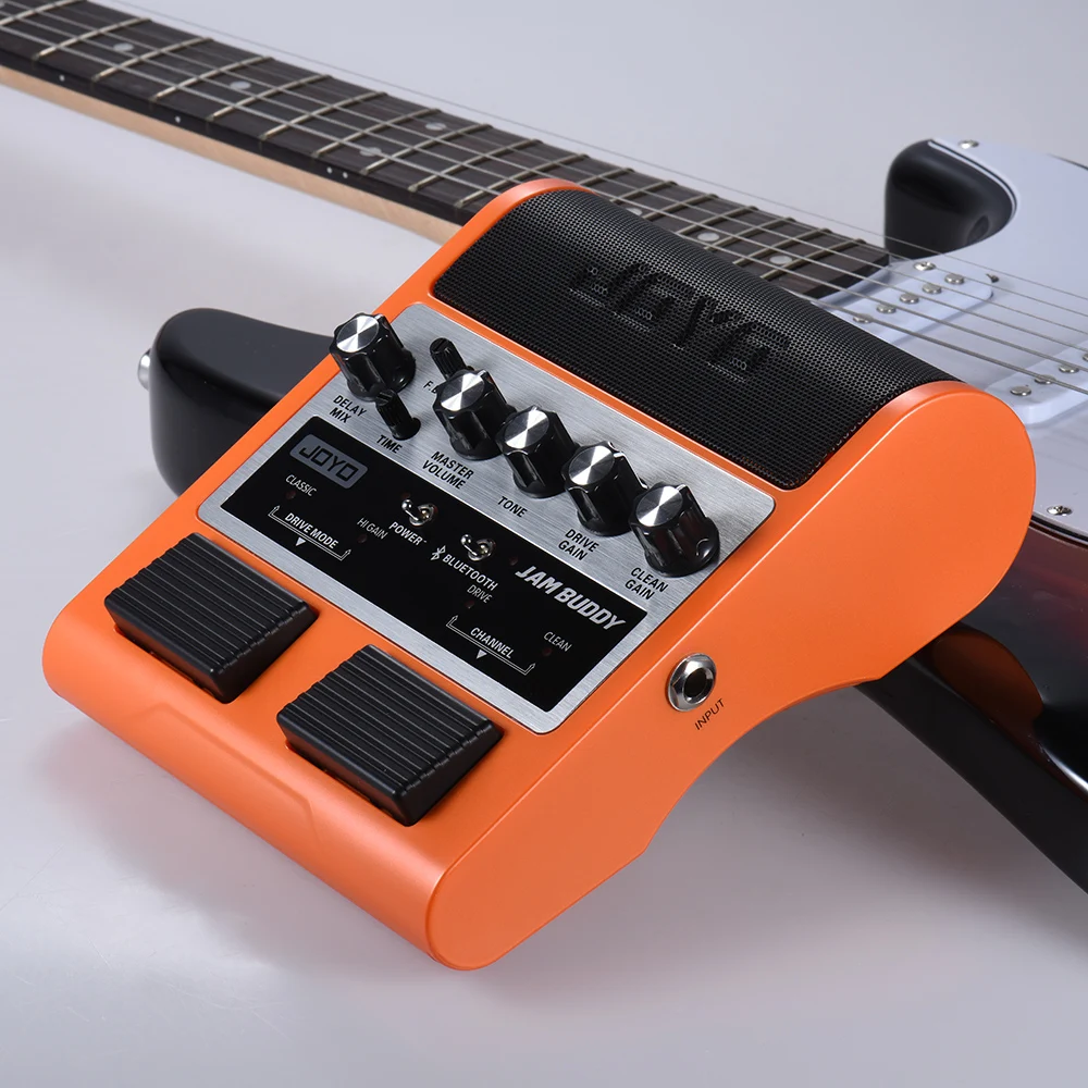 JOYO JAM BUDDY портативный Перезаряжаемый Bluetooth 4,0 двухканальный 2*4 Вт Педальный Стиль Гитарный Усилитель колонка с усилителем с задержкой