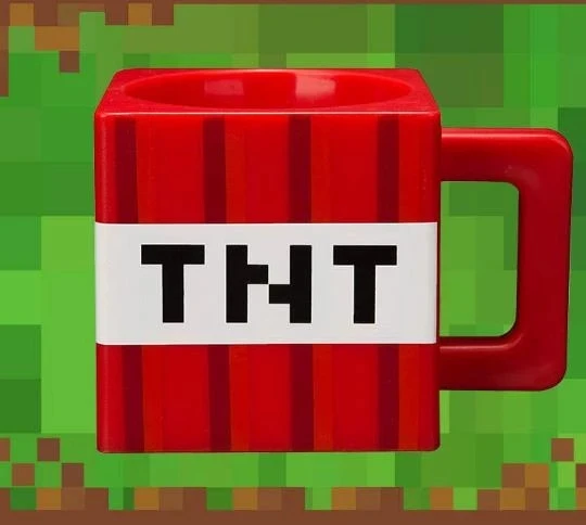 Пластиковая чашка Enderman для газона забавные пиксельные чашки TNT питья воды