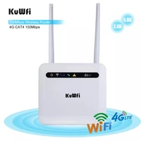kuwfi 2 4g5 8g sim wifi router 4g lte cpe router 750mbps unlocked 4g fddtdd with rj45 lan port support 32 wifi users