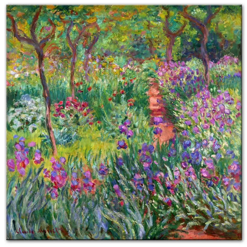 Claude Monet Impressionist Canvas Art Wall Paintings Reproductions Flowers In The Garden Posters And Prints For Living Room | Дом и сад