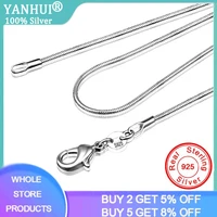long 16 28inch 40 80cm 100 authentic solid 925 sterling silver chokers necklaces 1mm snake chains necklace for women cn001