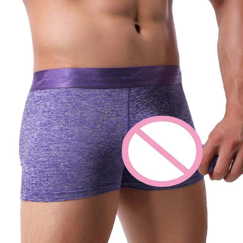 

Man Underwear Boxer Thin Cuecas Boxers Mens Shorts Underwear Low Waist U Convex Pouch Elephant Nose Breathable Boxershorts Men