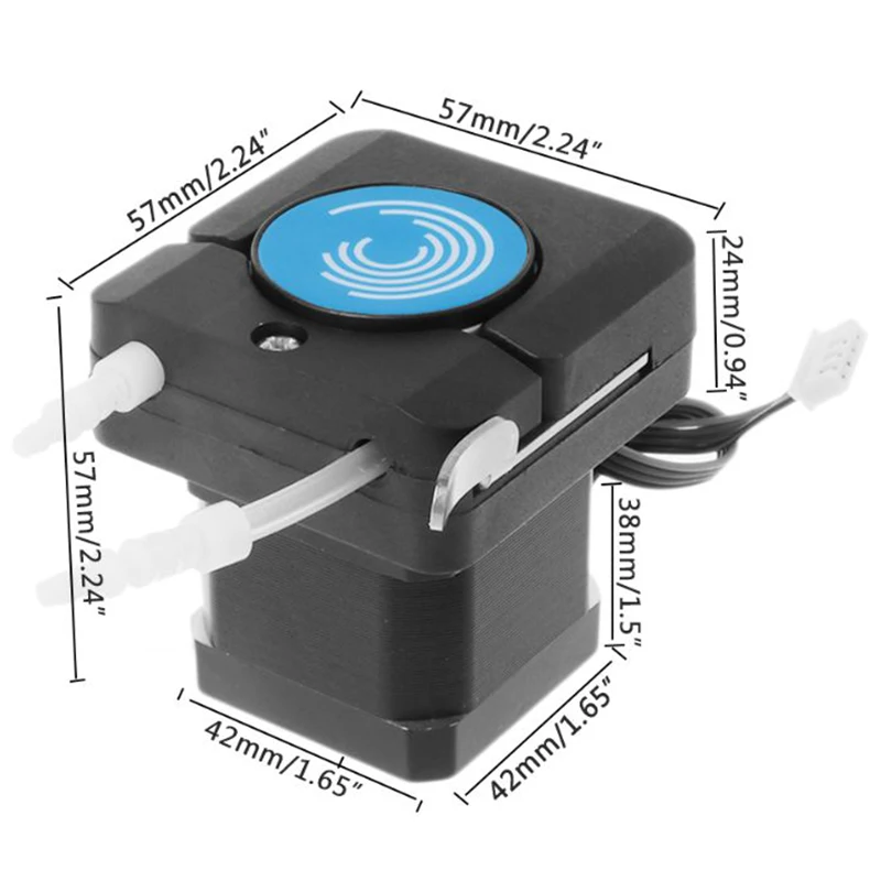 

Peristaltic Pump with 42 Stepper Motor Dosing Tubing Hose Pump Small Flow 0-160ML/Min
