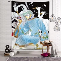 harukanaru toki no naka de tapestry customizable bohemian wall hanging room carpet hd tapestries art home decoration accessories