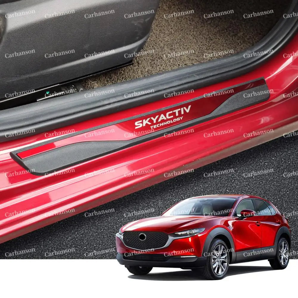 Накладка на порог Для CX30 CX5 3 6 2 аксессуары для стайлинга автомобиля протектор из