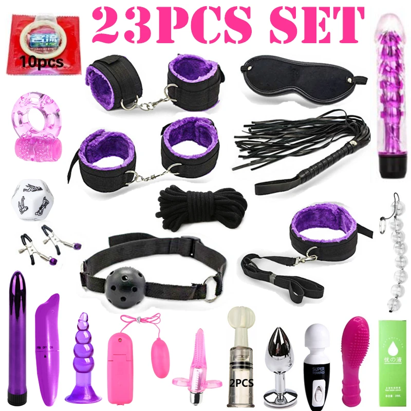 Секс игрушки для женщин Бандаж и наручники БДСМ секса вибратор лисий хвост