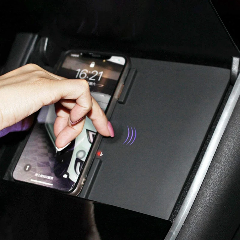 Автомобильное беспроводное зарядное устройство 10 Вт для Tesla Model 3 зарядная панель