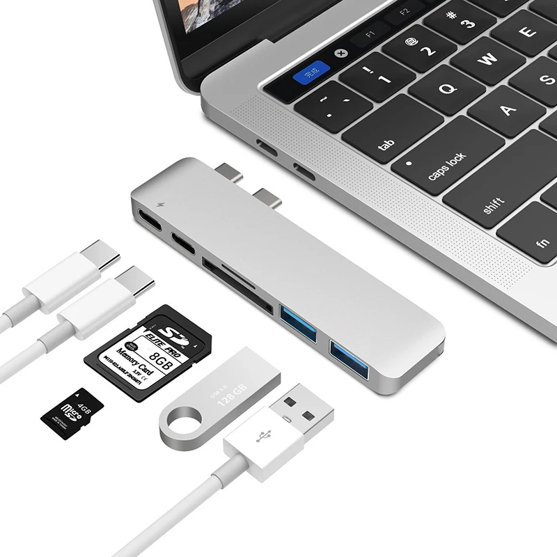 Usb type C концентратор для чтения карт USB 3 0 адаптер комбо с sd-слотом MacBook Pro 2016 2017 USB-C