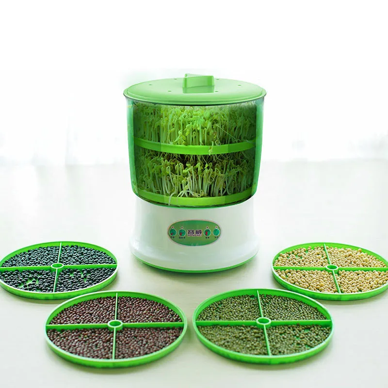 

Automatic Bean Sprout Machine 2-3 Layers with Pressure Plate Large Capacity Thermostat Green Plant Seeds Beans Growing Machine