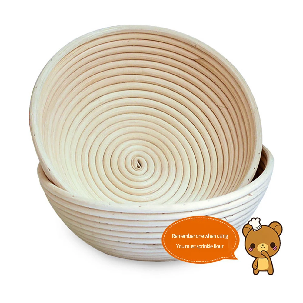 

Natural Handmade Oval Round Bread Proofing Proving Basket Rattan Banneton-Dough
