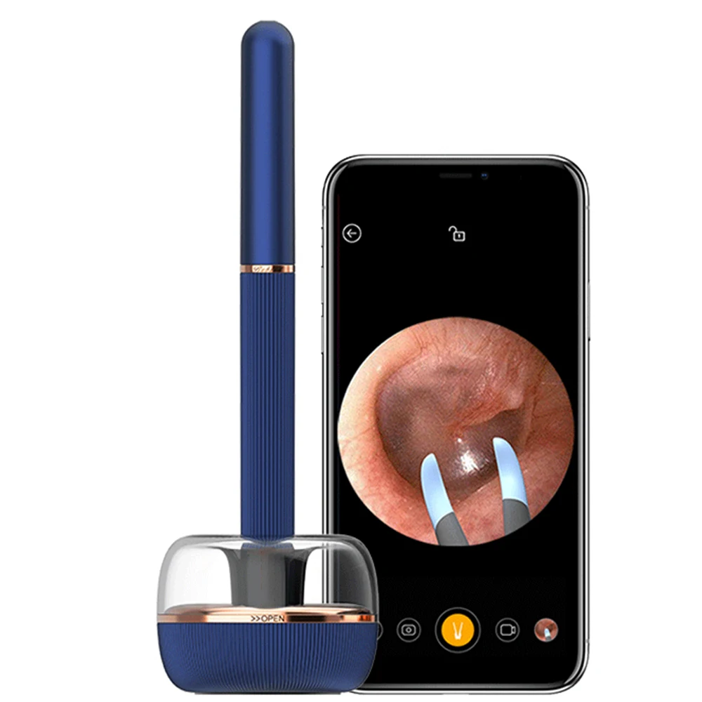 

Визуальное удаление ушного воска 1000 Вт высокоточные ушные палочки эндоскоп 2 в 1 ушные палочки инструменты для очистки мини-камеры