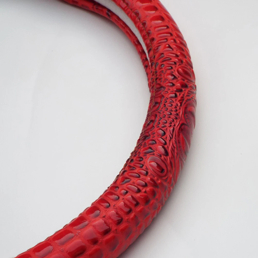 Универсальный чехол на руль из искусственной кожи с рисунком под кожу крокодила