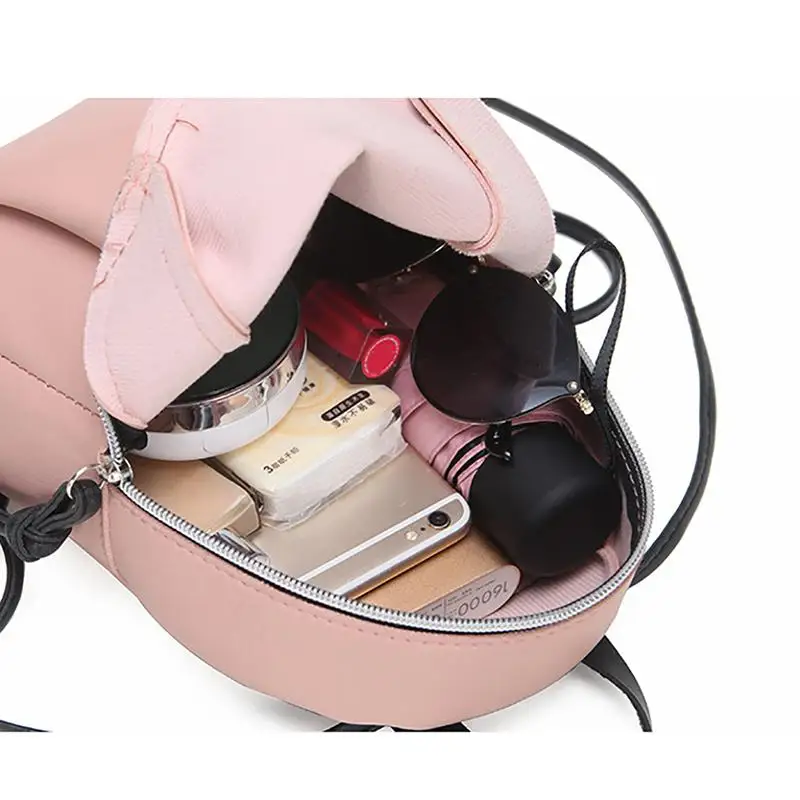 

2021 New Lady Small Backpack Women Leather Shoulder Bag Multifunction Mini Backpacks Female School Bagpack Bag For Teenage Grils