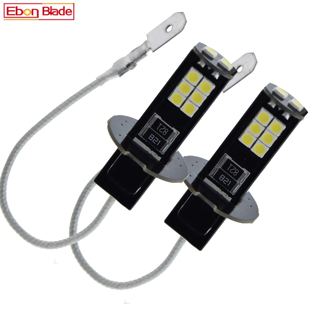 2 шт. PK22S H3 2835 14SMD Автомобильная светодиодный ная Лампа Белая 48В противотуманная
