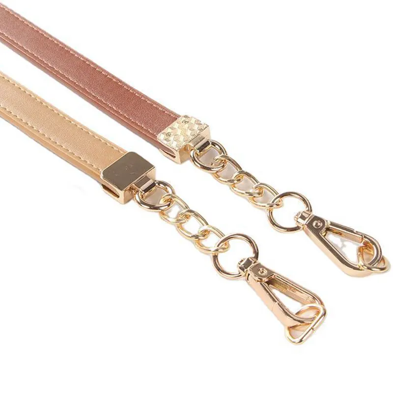 

DIY Women Bag Chain Accessories Metal Bag Chain PU Leather Decompression Bag Strap Fashion Diagonal Shoulder Bag With Bag Chain