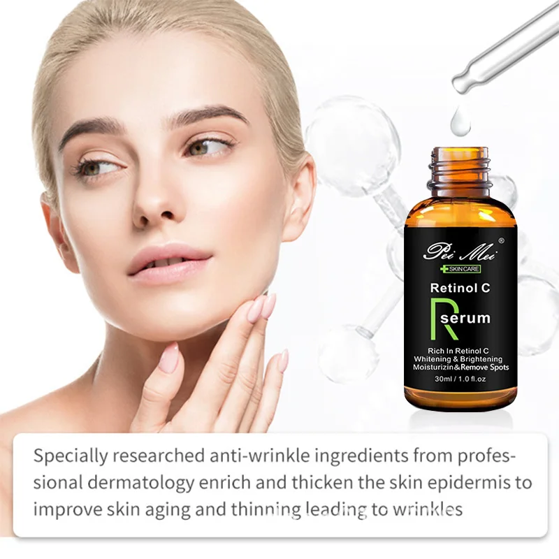 

Retinol C Vitamin A Face Serum Anti Wrinkle Anti Aging Serum Remove Dark Spots Fade Freckle Serum Whitening Facial Essence