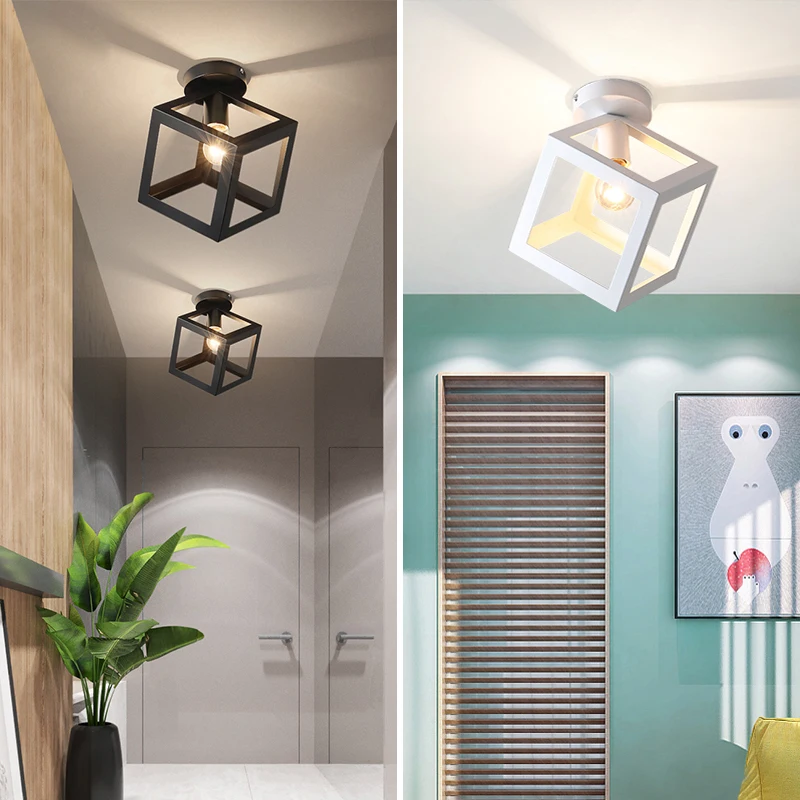 

Vintage Ceiling Lamp Industrial ceiling light rectangle Ceiling Lighting triangle LED ceiling lights American country Fixture