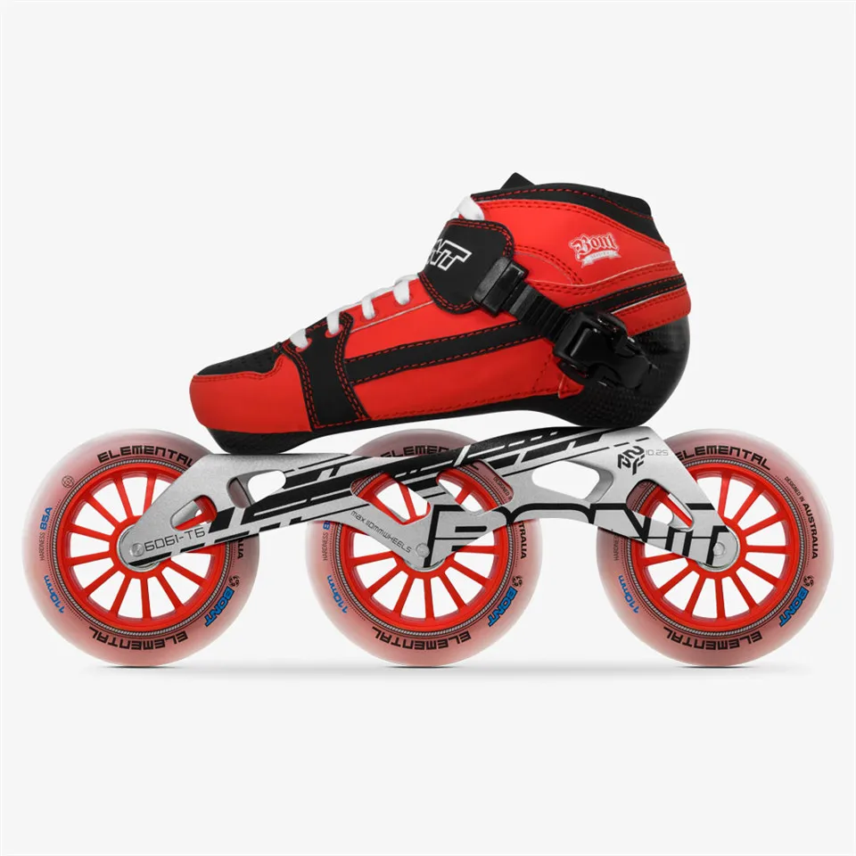 Профессиональные скоростные роликовые коньки Bont Pursuit 3*90/100/110 мм из углеродного