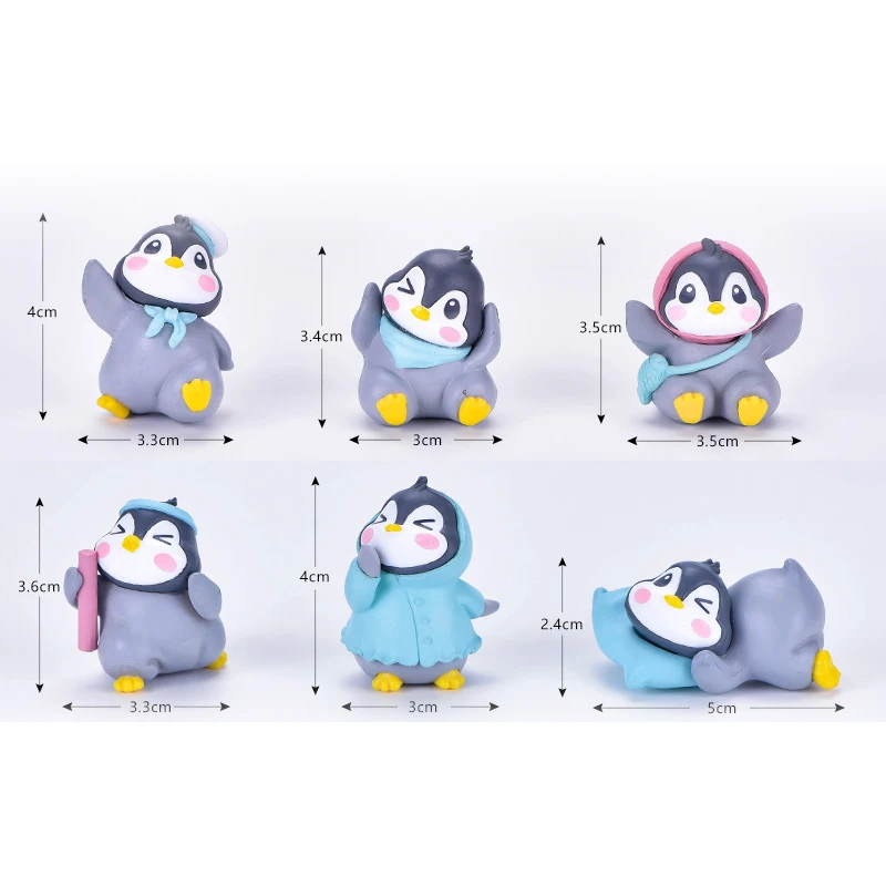 

Super Cute Penguin Micro Landscape Ornament Multipurpose Miniature Penguin Figurines For Home Garden Decoration Jardin