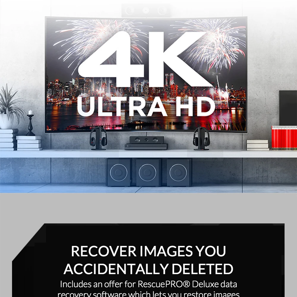 SD-карта памяти Sandisk 4K HD для экстремальной видеокамеры SDHC/SDXC C10 U3 V30 64 ГБ 32 150 дюйма |