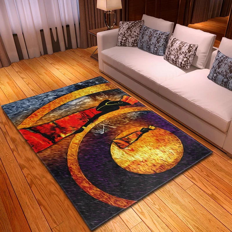 Ковры с 3D принтом египетского фараона для гостиной, спальни, большой размер, коврик для чайного столика, Противоскользящий коврик для детской комнаты, коврики для игровой зоны
