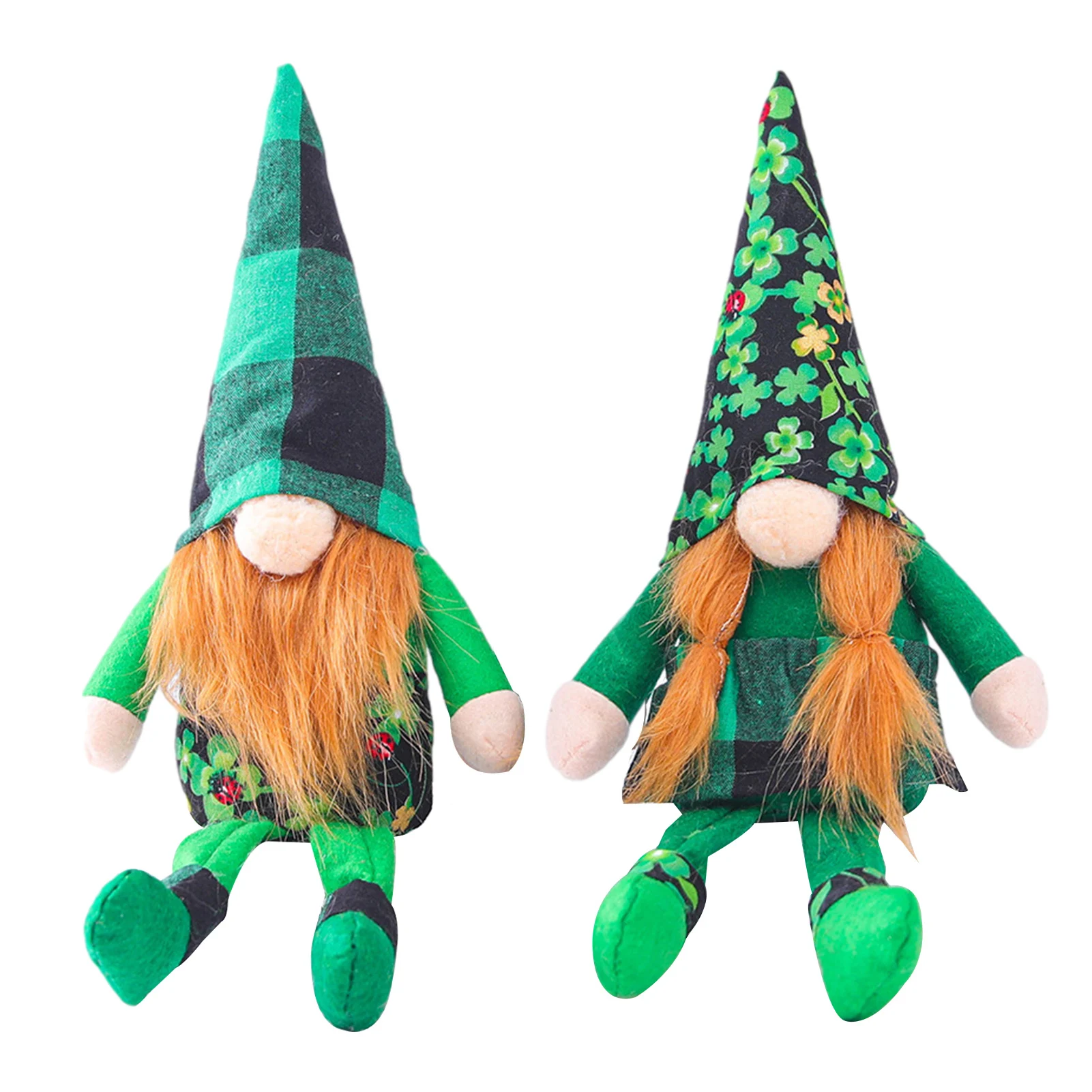 

St.Patricks Day Tomte Gnome Faceless Doll with Long Legs Decor A lucky dwarf guard their homes brings good luck PP cotton filler