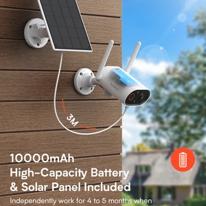 battery rechargeable surveillance camera 3mp rotate ptz ip camera wifi outdoor ai human detection audio wireless security cctv free global shipping