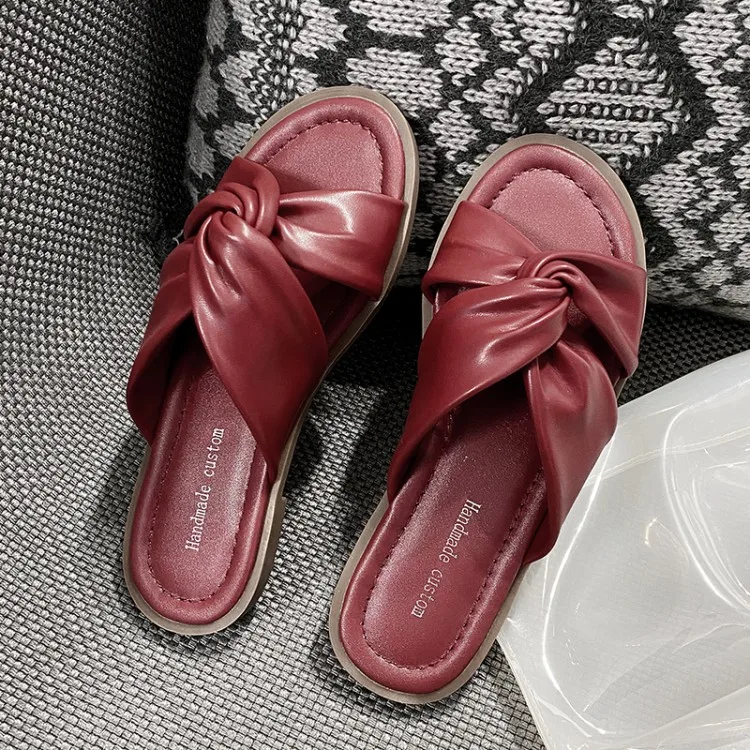 MLJUESE/женские шлепанцы Модель 2020 года Летние босоножки из мягкой овечьей кожи в