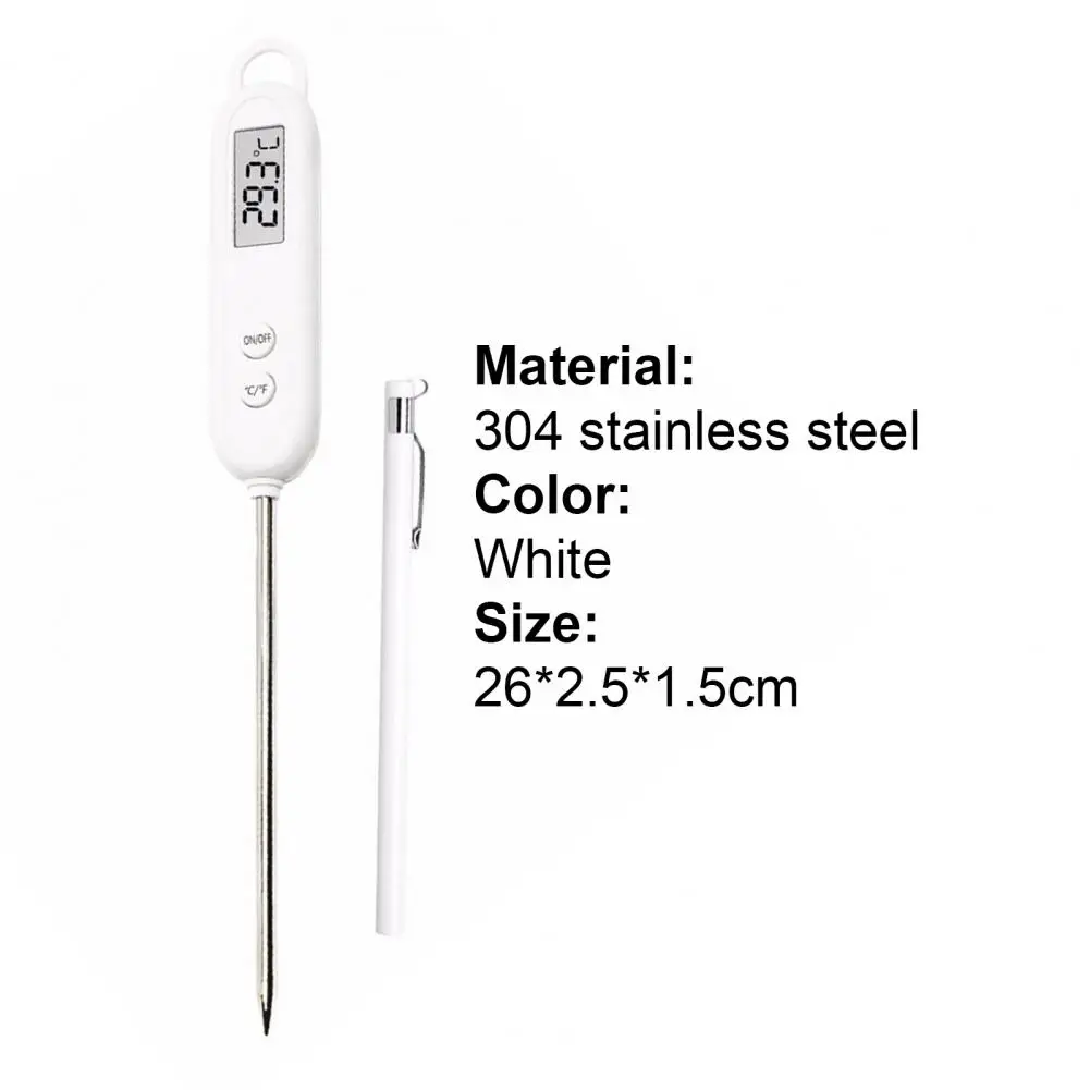 

Cooking Thermometer LCD Screen Instant Read Stainless Steel Digital Temperature Sensor Kitchen Tools